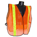 2" Tape Non-Rated Orange Safety Vest
